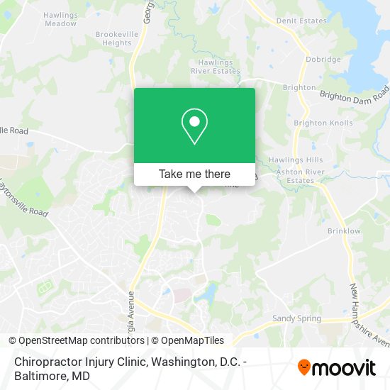 Chiropractor Injury Clinic map