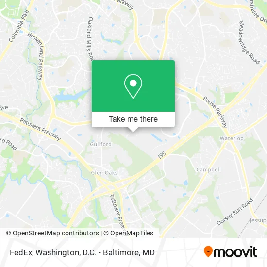 Mapa de FedEx