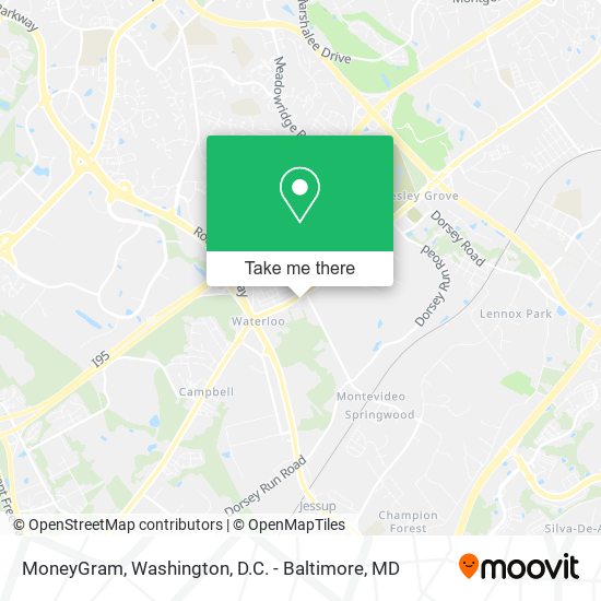 MoneyGram map