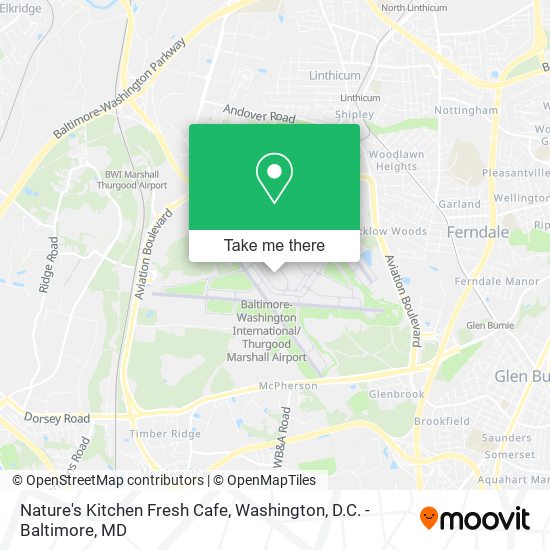 Mapa de Nature's Kitchen Fresh Cafe
