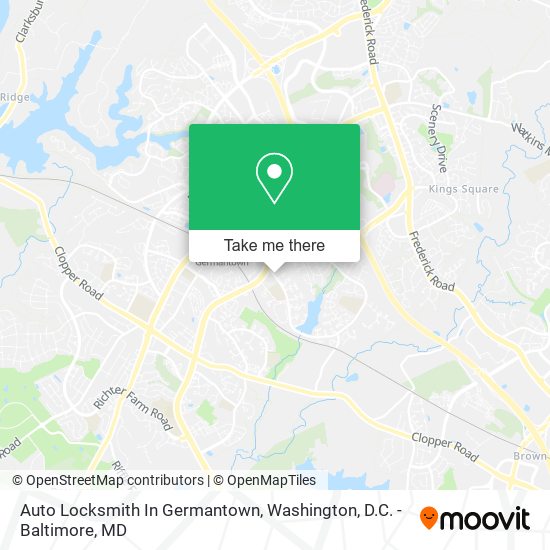 Mapa de Auto Locksmith In Germantown