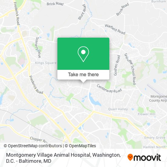 Montgomery Village Animal Hospital map