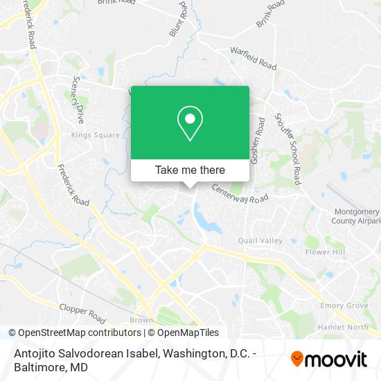 Mapa de Antojito Salvodorean Isabel