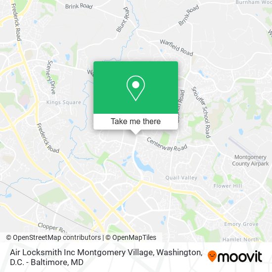Air Locksmith Inc Montgomery Village map