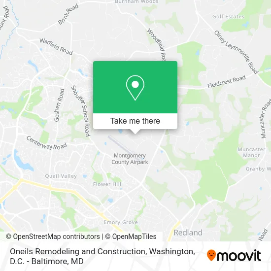Oneils Remodeling and Construction map