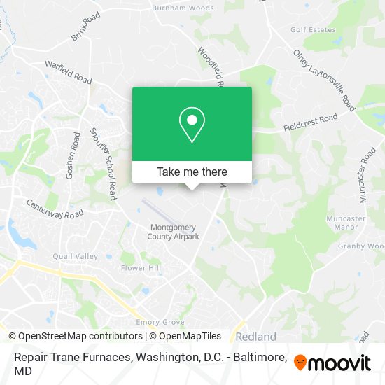 Repair Trane Furnaces map