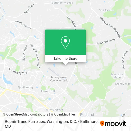 Repair Trane Furnaces map