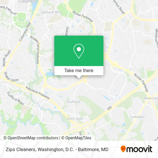 Zips Cleaners map