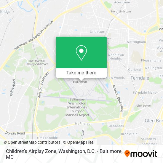 Children's Airplay Zone map
