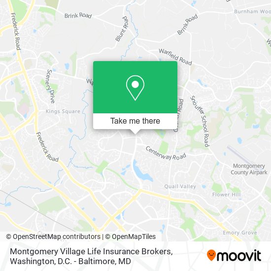 Mapa de Montgomery Village Life Insurance Brokers