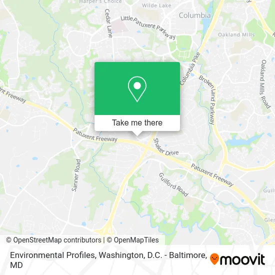 Environmental Profiles map