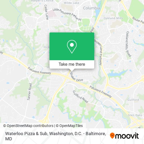 Waterloo Pizza & Sub map