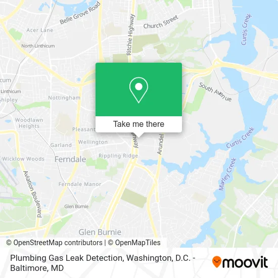Plumbing Gas Leak Detection map