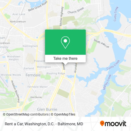 Mapa de Rent a Car