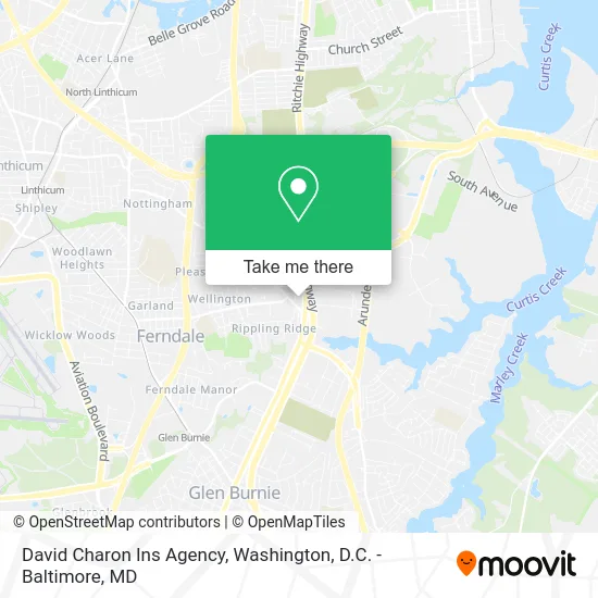 David Charon Ins Agency map