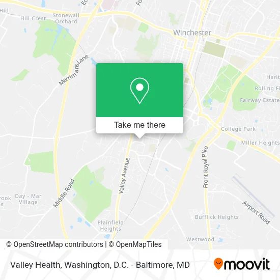 Valley Health map