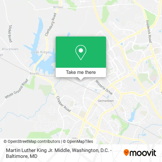 Mapa de Martin Luther King Jr. Middle