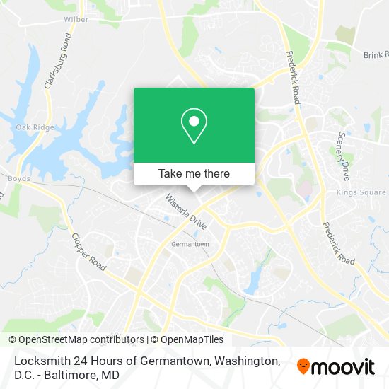 Mapa de Locksmith 24 Hours of Germantown