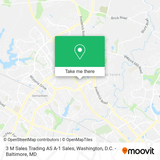 3 M Sales Trading AS A-1 Sales map