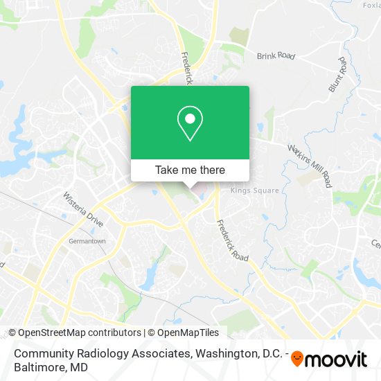 Mapa de Community Radiology Associates