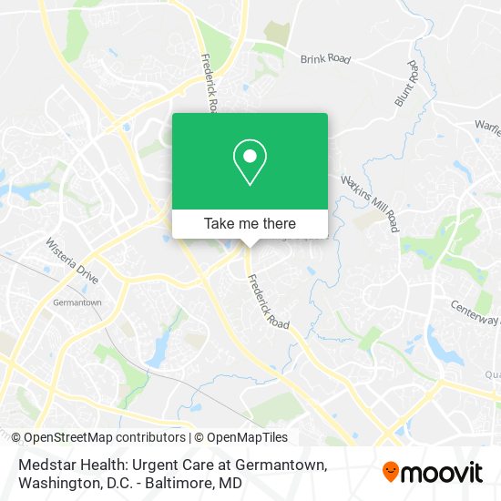 Medstar Health: Urgent Care at Germantown map