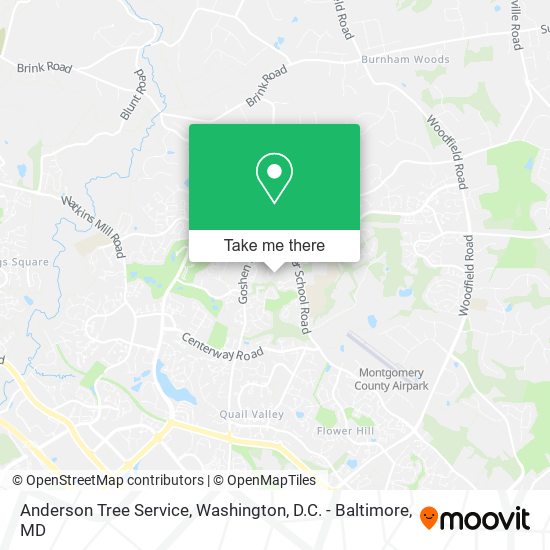 Mapa de Anderson Tree Service