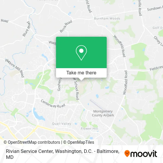 Rivian Service Center map