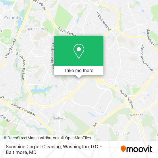 Sunshine Carpet Cleaning map