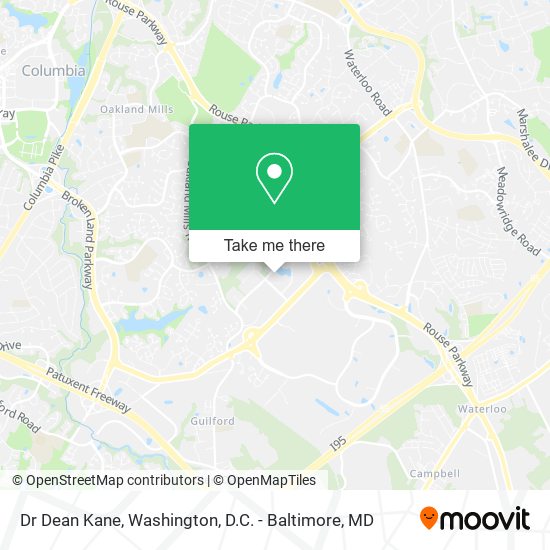 Dr Dean Kane map