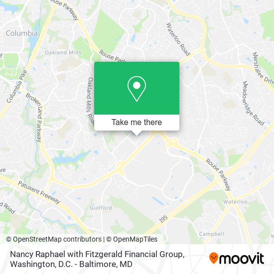 Nancy Raphael with Fitzgerald Financial Group map