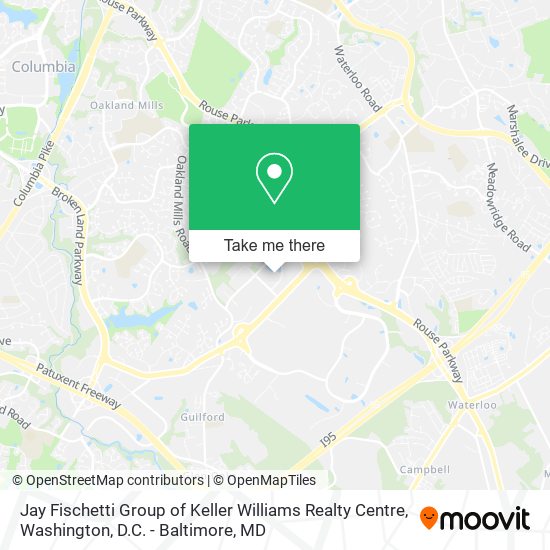 Jay Fischetti Group of Keller Williams Realty Centre map