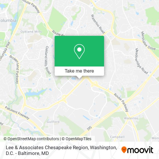 Lee & Associates Chesapeake Region map