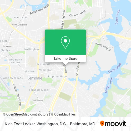 Kids Foot Locker map