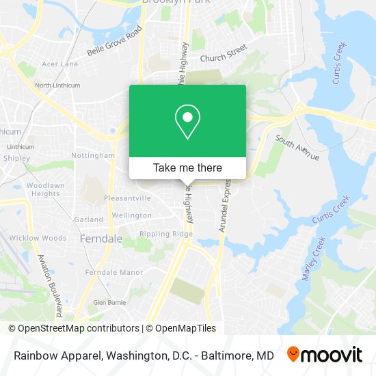 Rainbow Apparel map