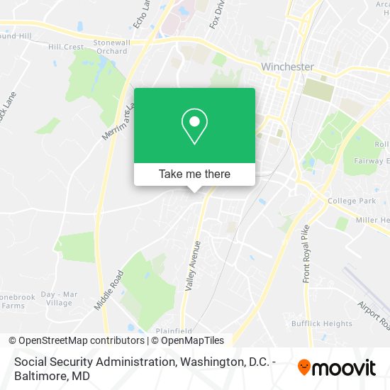 Social Security Administration map