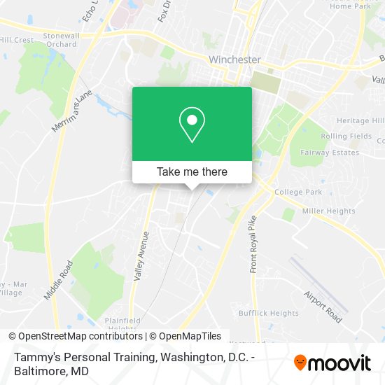 Tammy's Personal Training map