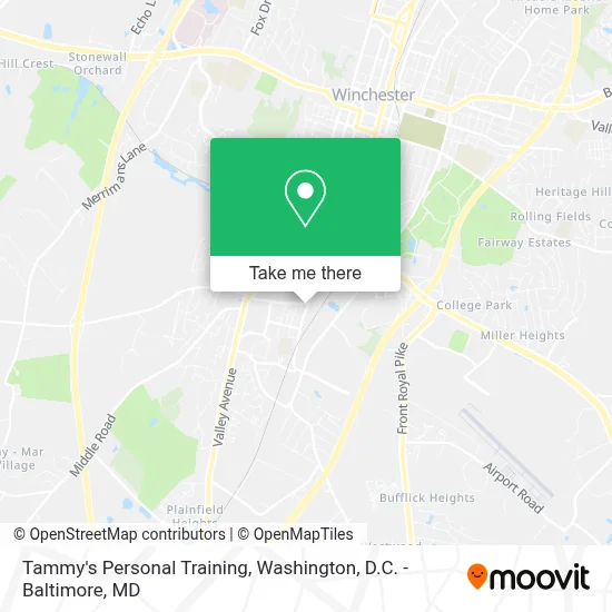 Tammy's Personal Training map