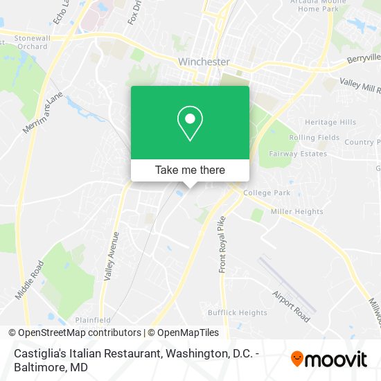 Mapa de Castiglia's Italian Restaurant