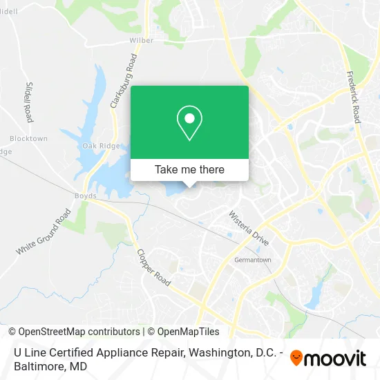 U Line Certified Appliance Repair map