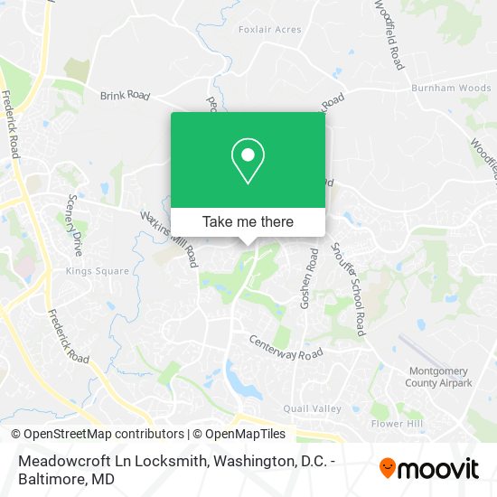 Meadowcroft Ln Locksmith map