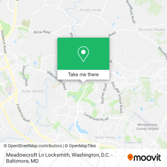 Meadowcroft Ln Locksmith map