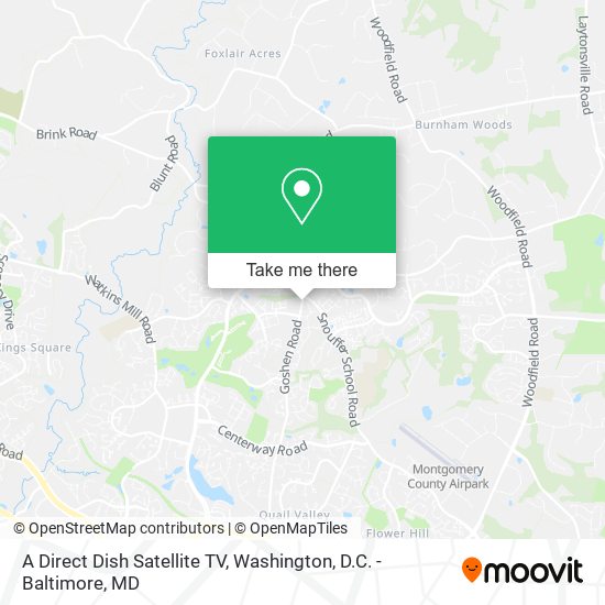 Mapa de A Direct Dish Satellite TV