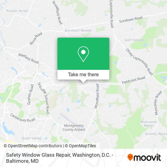 Safety Window Glass Repair map