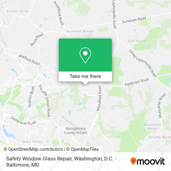 Safety Window Glass Repair map