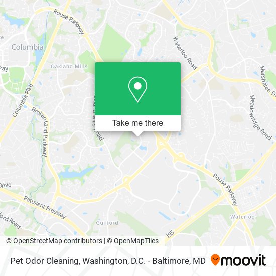 Pet Odor Cleaning map