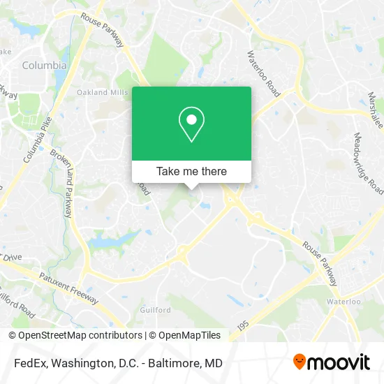 Mapa de FedEx