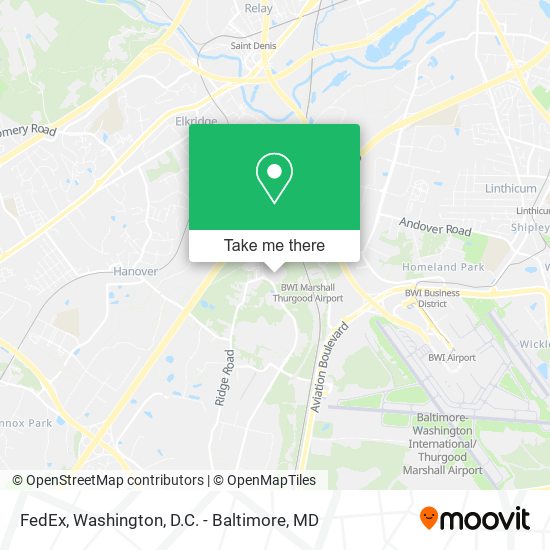 Mapa de FedEx