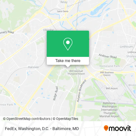 Mapa de FedEx