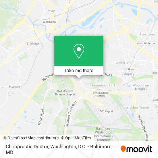 Chiropractic Doctor map