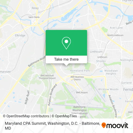 Maryland CPA Summit map